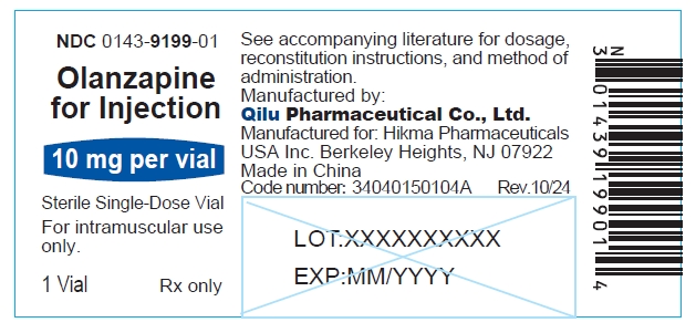 CONTAINER LABEL - OLANZAPINE FOR INJECTION 10 mg/vial