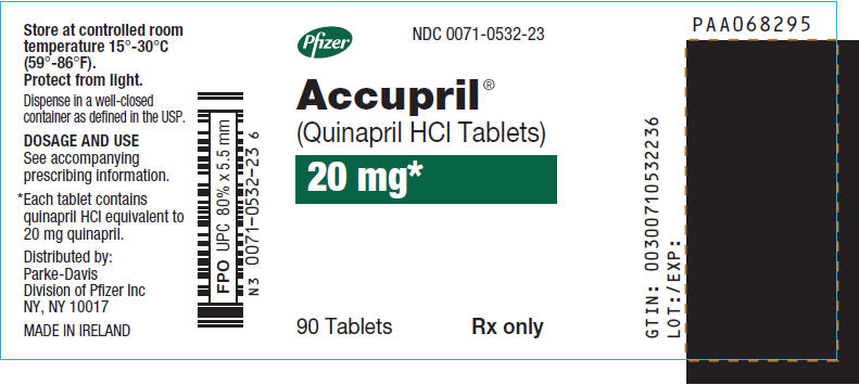 PRINCIPAL DISPLAY PANEL - 20 mg Tablet Bottle Label