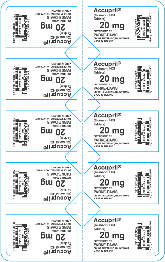 PRINCIPAL DISPLAY PANEL - 20 mg Blister Pack