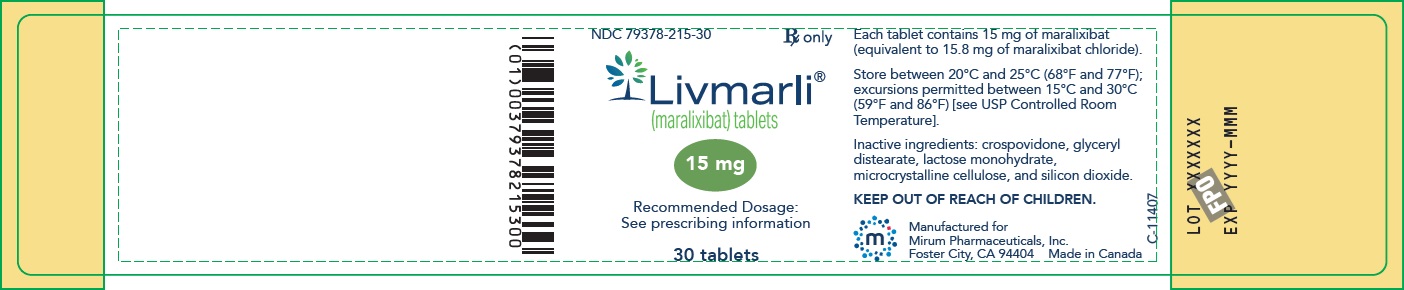 Livmarli tablet 15 mg bottle label 04-2025
