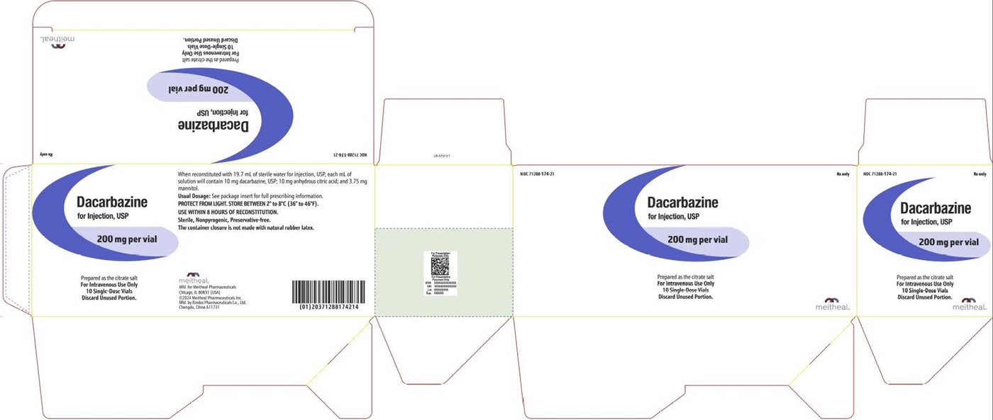 PACKAGE LABEL PRINCIPAL DISPLAY PANEL Dacarbazine for Injection, USP Carton