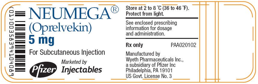 Principal Display Panel-5mg-Vial Label