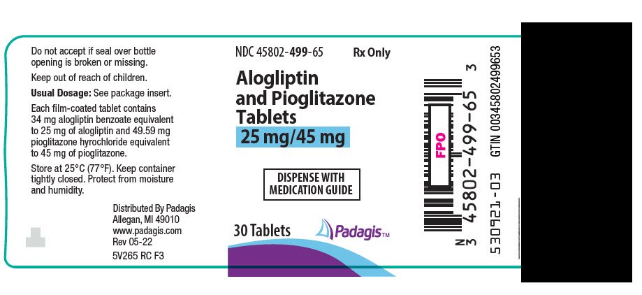 PRINCIPAL DISPLAY PANEL - 25 mg/45 mg Tablet Bottle Label