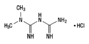 image of metaformin chemical structure