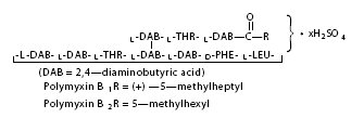 Polymyxin B Sulfate (structural formula)