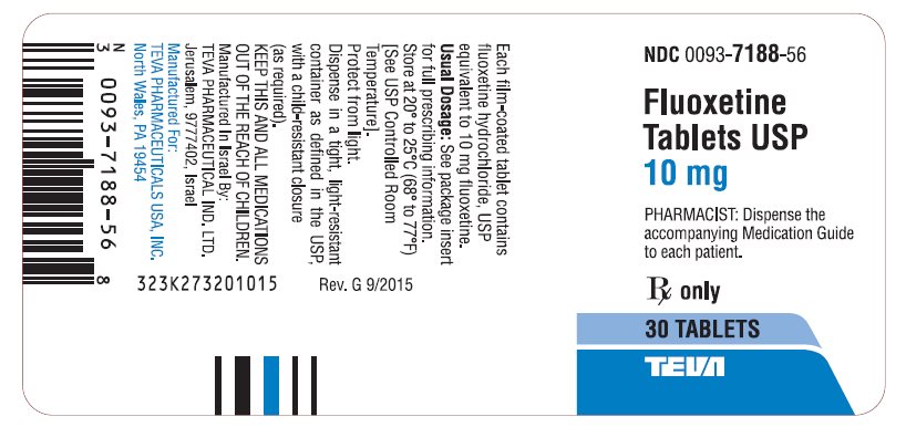 Fluoxetine injestion