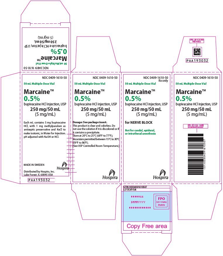 PRINCIPAL DISPLAY PANEL - 250 mg/50 mL Vial Carton - 1610