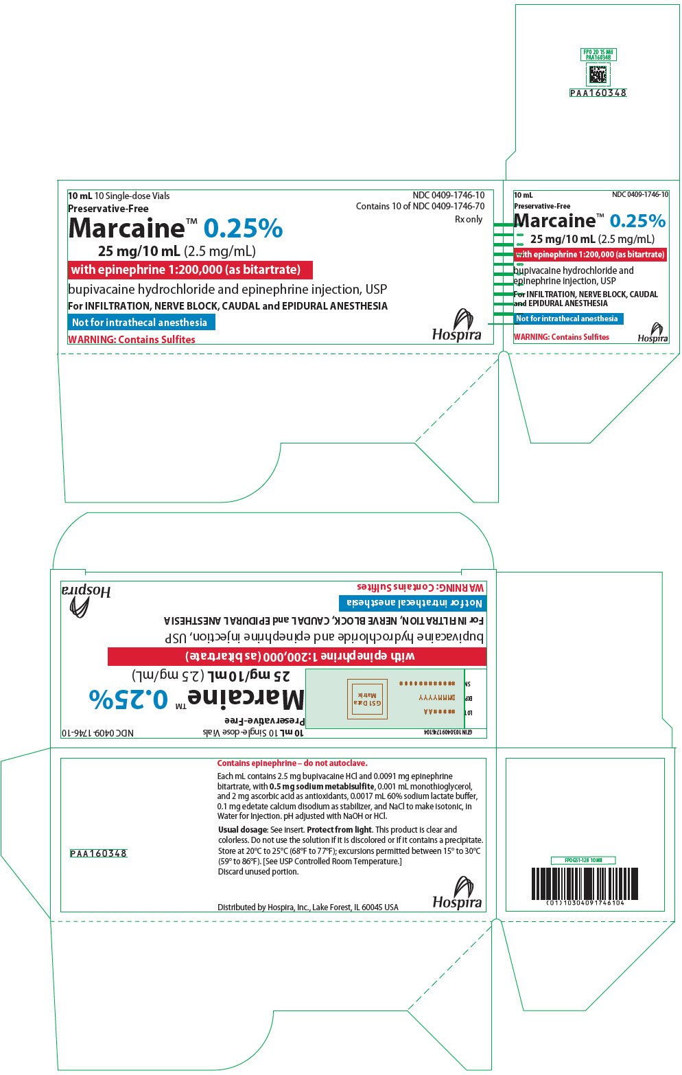 PRINCIPAL DISPLAY PANEL - 25 mg/10 mL Vial Carton - 1746