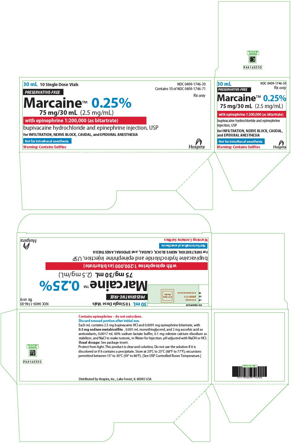 PRINCIPAL DISPLAY PANEL - 75 mg/30 mL Vial Carton - 1746