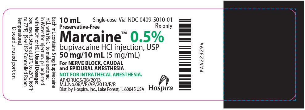 PRINCIPAL DISPLAY PANEL - 50 mg/10 mL Vial Label - 5010