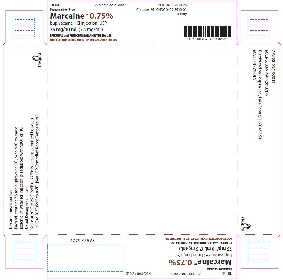 PRINCIPAL DISPLAY PANEL - 75 mg/10 mL Vial Tray - 7510