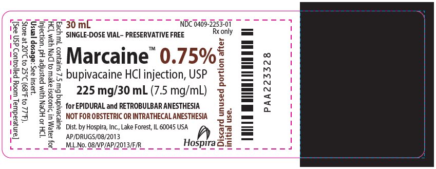 PRINCIPAL DISPLAY PANEL - 225 mg/30 mL Vial Label - 2253