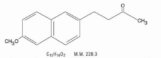 Structural formula of Nabumetone