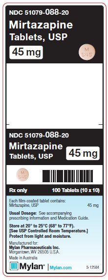 Mirtazapine 45 mg Tablets Unit Carton Label