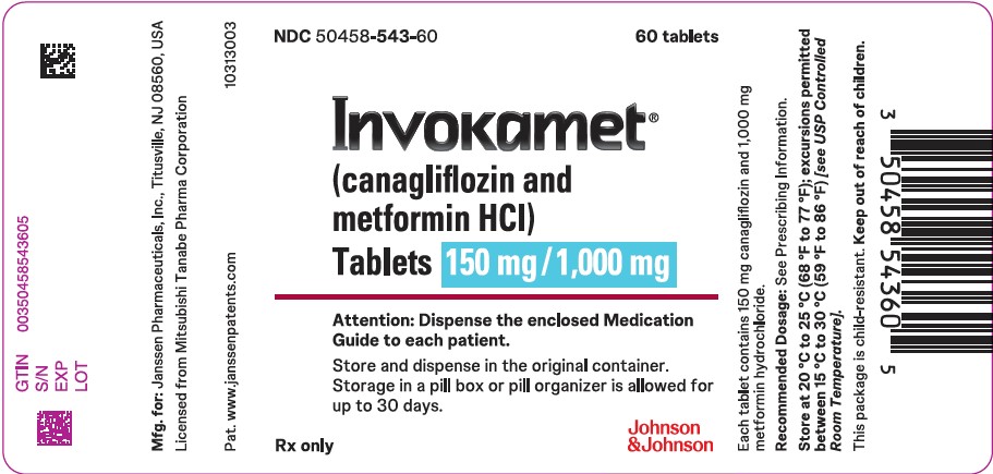 Invokamet 1501000 label