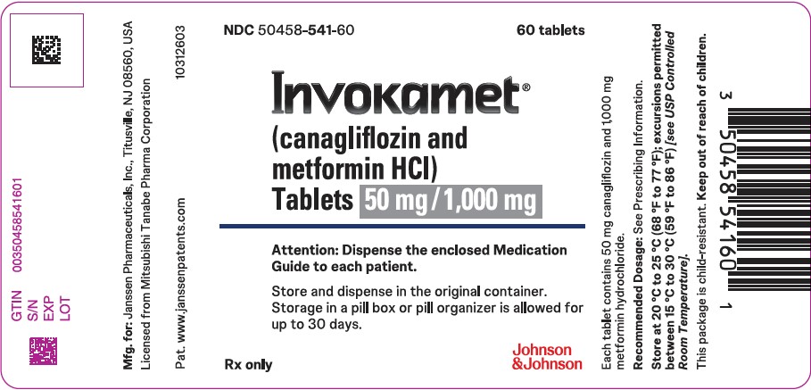 Invokamet 501000 label