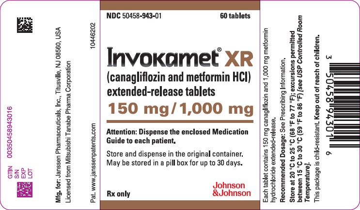 Invokamet XR 1501000 label