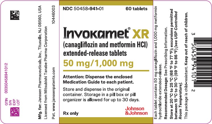 Invokamet XR 501000 label