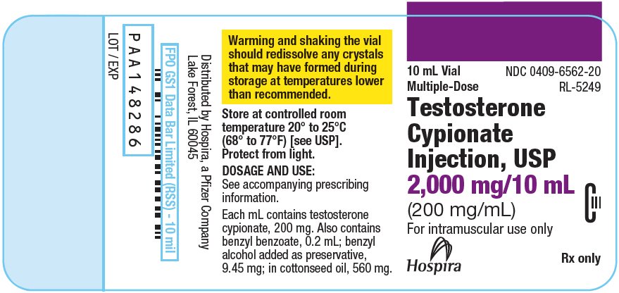 PRINCIPAL DISPLAY PANEL - 200 mg/mL Vial Label - NDC 0409-6562-20
