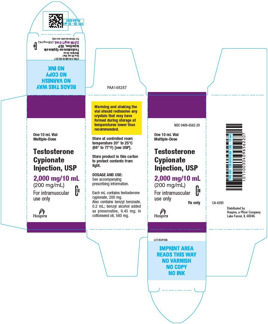 PRINCIPAL DISPLAY PANEL - 200 mg/mL Vial Carton - NDC 0409-6562-20