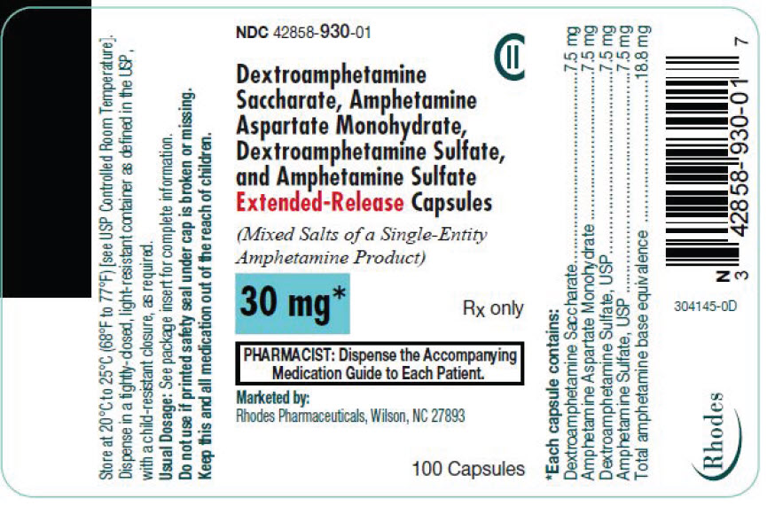 PRINCIPAL DISPLAY PANEL - 30 mg Capsule Bottle Label