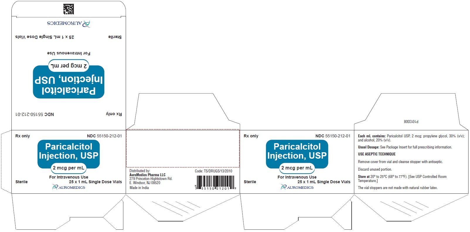 PACKAGE LABEL-PRINCIPAL DISPLAY PANEL - 2 mcg per mL Container-Carton (25 Vials)