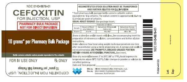 Cefoxitin vial
