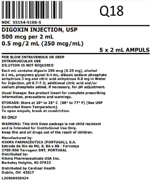 500mcg/2mL bag label