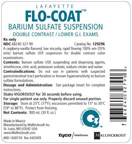 flo coat barium sulfate suspension label