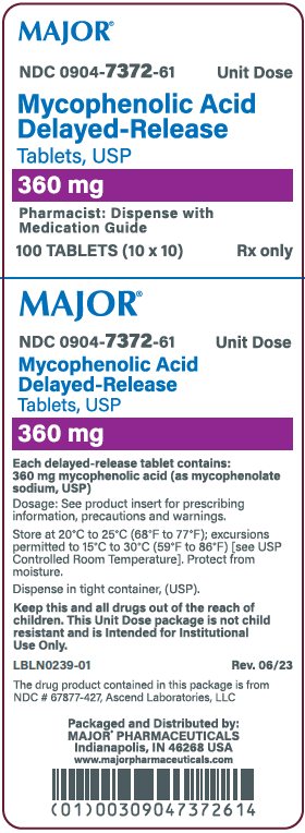 360mg carton label