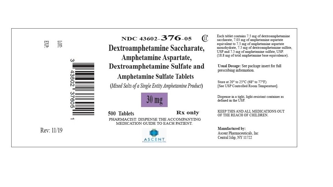 Dextroamphetamine Saccharate, Amphetamine Aspartate, Dextroamphetamine Sulfate, Amphetamine