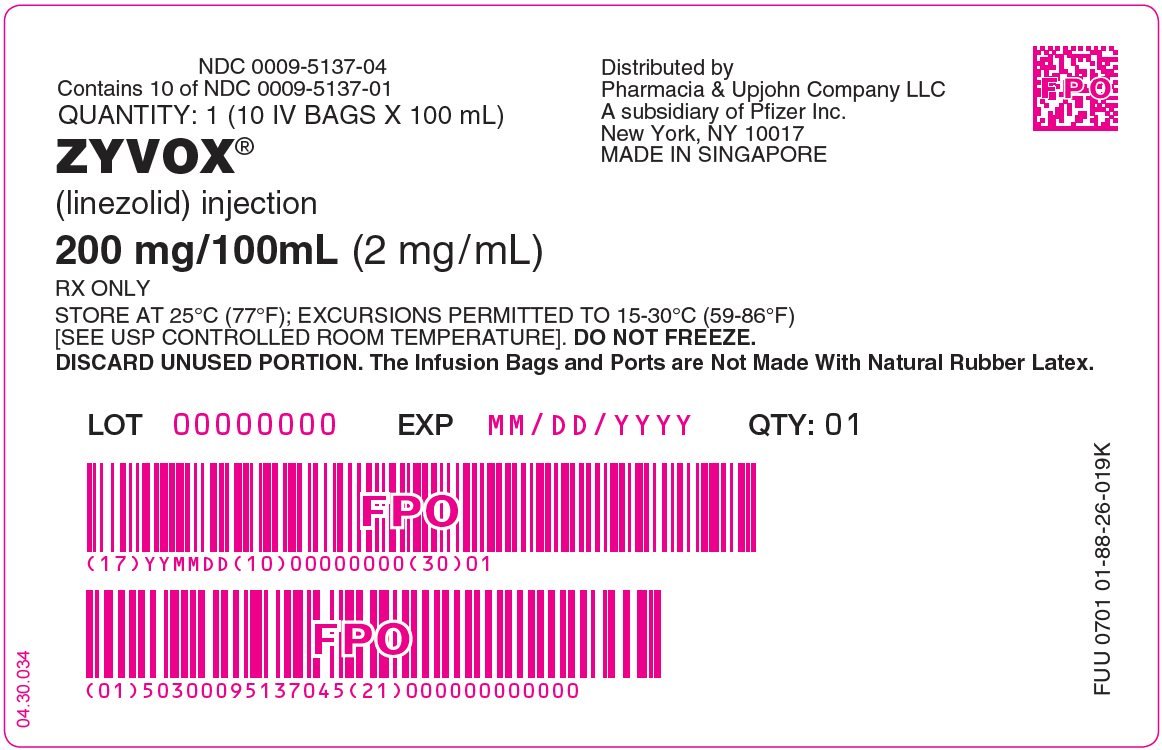 PRINCIPAL DISPLAY PANEL - 100 mL Bag Box Label