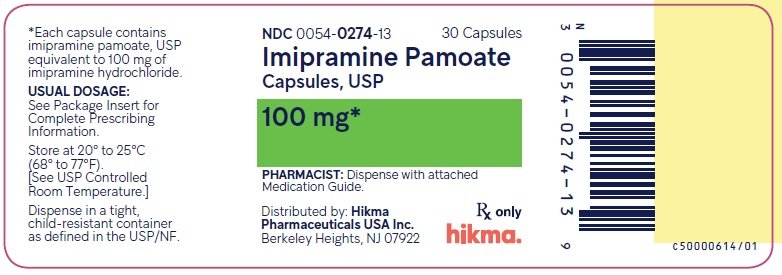 100 mg Bottle Label