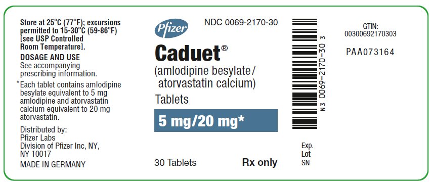 PRINCIPAL DISPLAY PANEL - 5 mg/20 mg Tablet Bottle Label