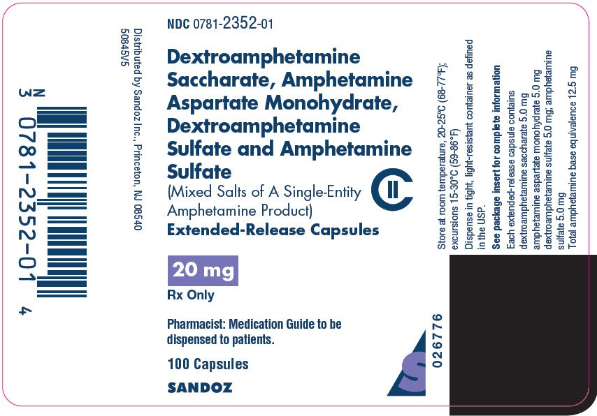 Dextroamphetamine Saccharate, Amphetamine Aspartate, Dextroamphetamine
