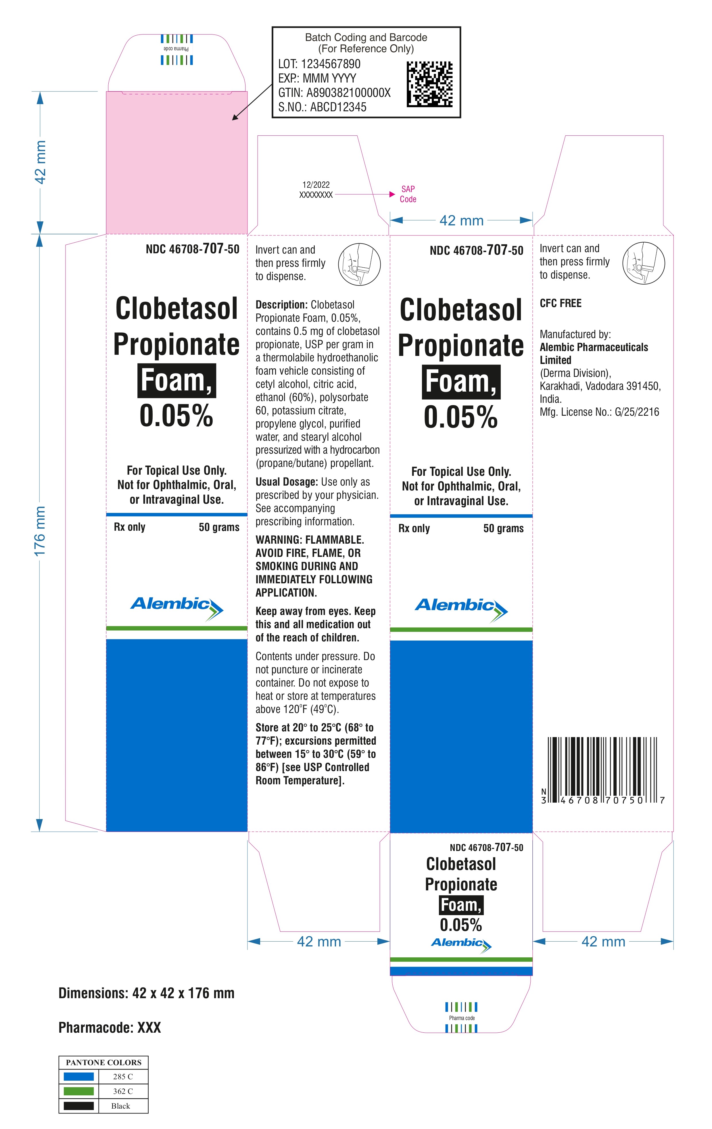 50 g carton label