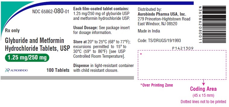 PACKAGE LABEL-PRINCIPAL DISPLAY PANEL - 1.25 mg/250 mg (100 Tablets Bottle)