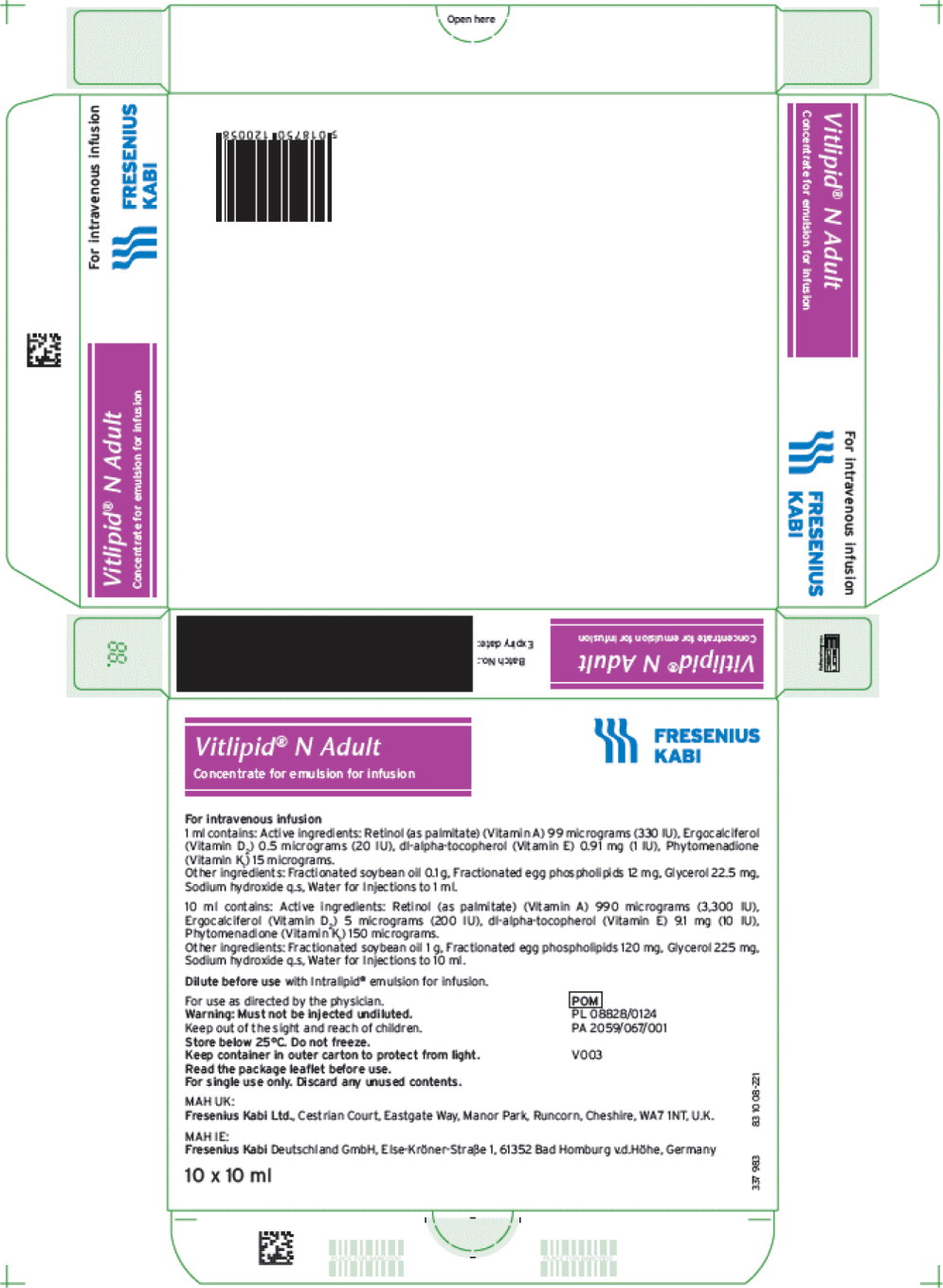 PACKAGE LABEL – PRINCIPAL DISPLAY PANEL – VITALIPID
