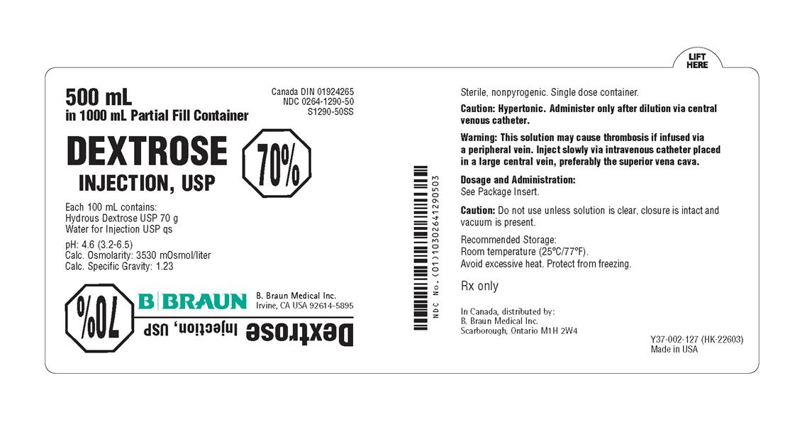 500 mL S1290-50SS Container Label