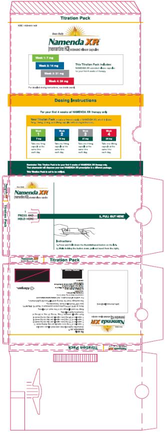 PRINCIPAL DISPLAY PANEL
NDC 0456-3400-29
Titration Pack
Once-Daily

Namenda XR®
(memantine HCI) extended release capsules
