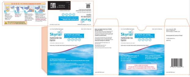 NDC 0074-2100-01
One 1 mL Single-Dose Prefilled Pen
Skyrizi® PEN 150 mg/mL
risankizumab-rzaa Injection 
FOR SUBCUTANEOUS USE ONLY
Return to pharmacy if carton perforations are broken.
ATTENTION PHARMACIST:
Each patient is required to receive 
the enclosed Medication Guide.
This entire carton is dispensed as a unit.
www.SKYRIZI.com
Rx only
abbvie


