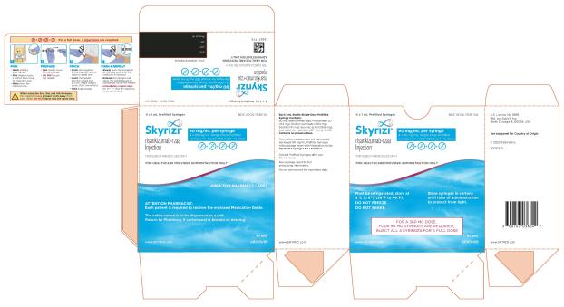 NDC 0074-7032-01
Skyrizi® 90 mg/mL
risankizumab-rzaa
Injection
For Subcutaneous Use Only
FOR HEALTHCARE PROVIDER ADMINISTRATION ONLY

FOR A 350 MG DOES,
FOUR 90 MG SYRINGES ARE REQUIRED,
INJECT ALL 4 SYRINGES FOR A FULL DOSE
www.SKYRIZI.com
Rx Only
abbvie
