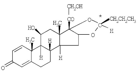 Budesonide Chemical Structure