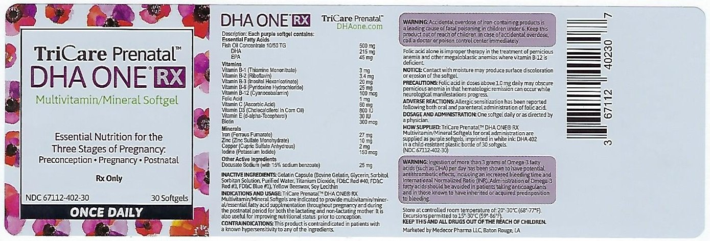 DHA RX label_67112-402-30