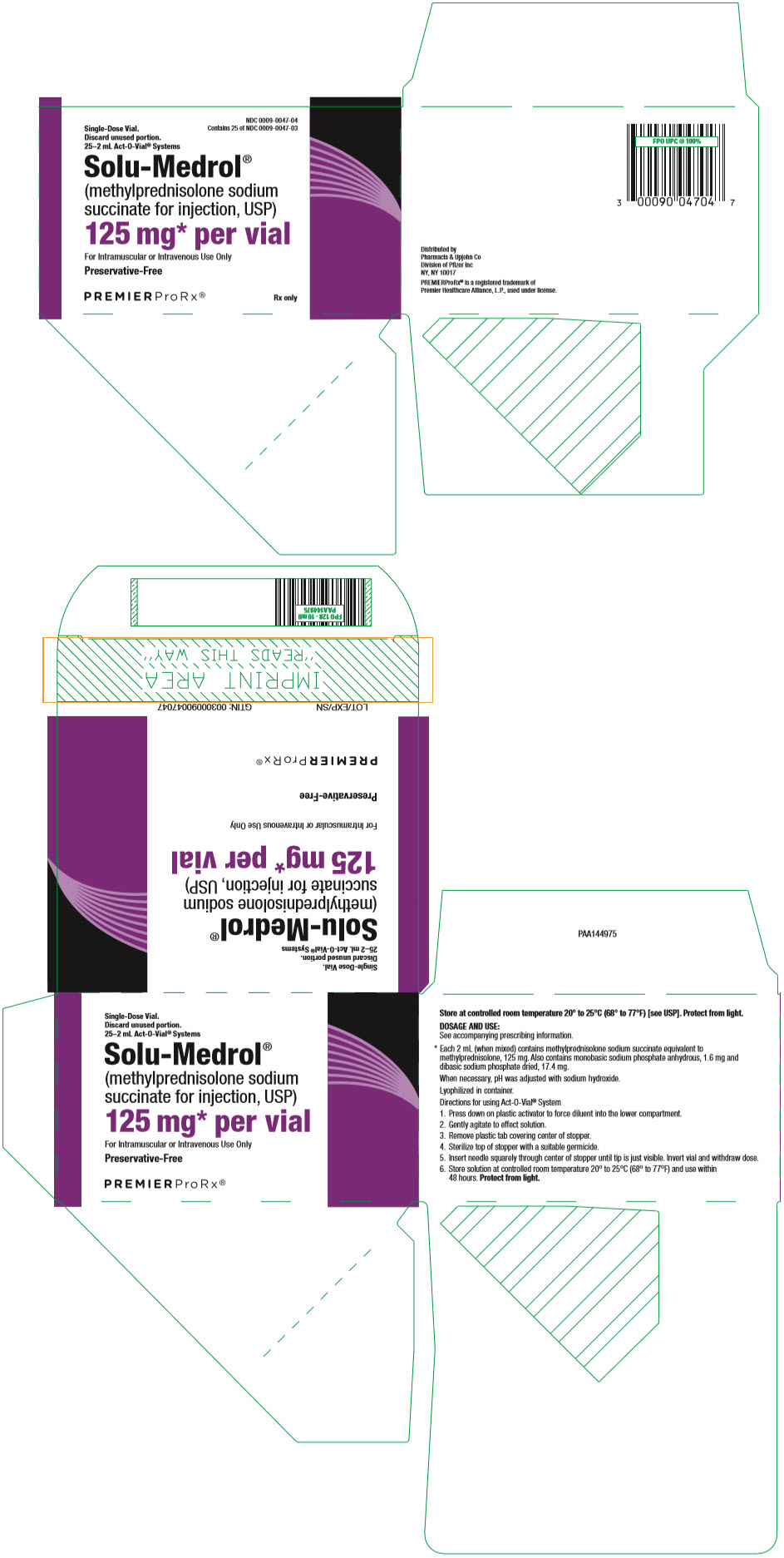 PRINCIPAL DISPLAY PANEL - 125 mg Vial Carton