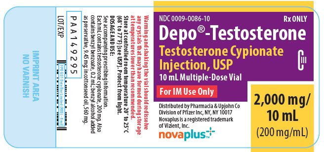 PRINCIPAL DISPLAY PANEL - 10 mL Vial Label - NDC 0009-0086-10