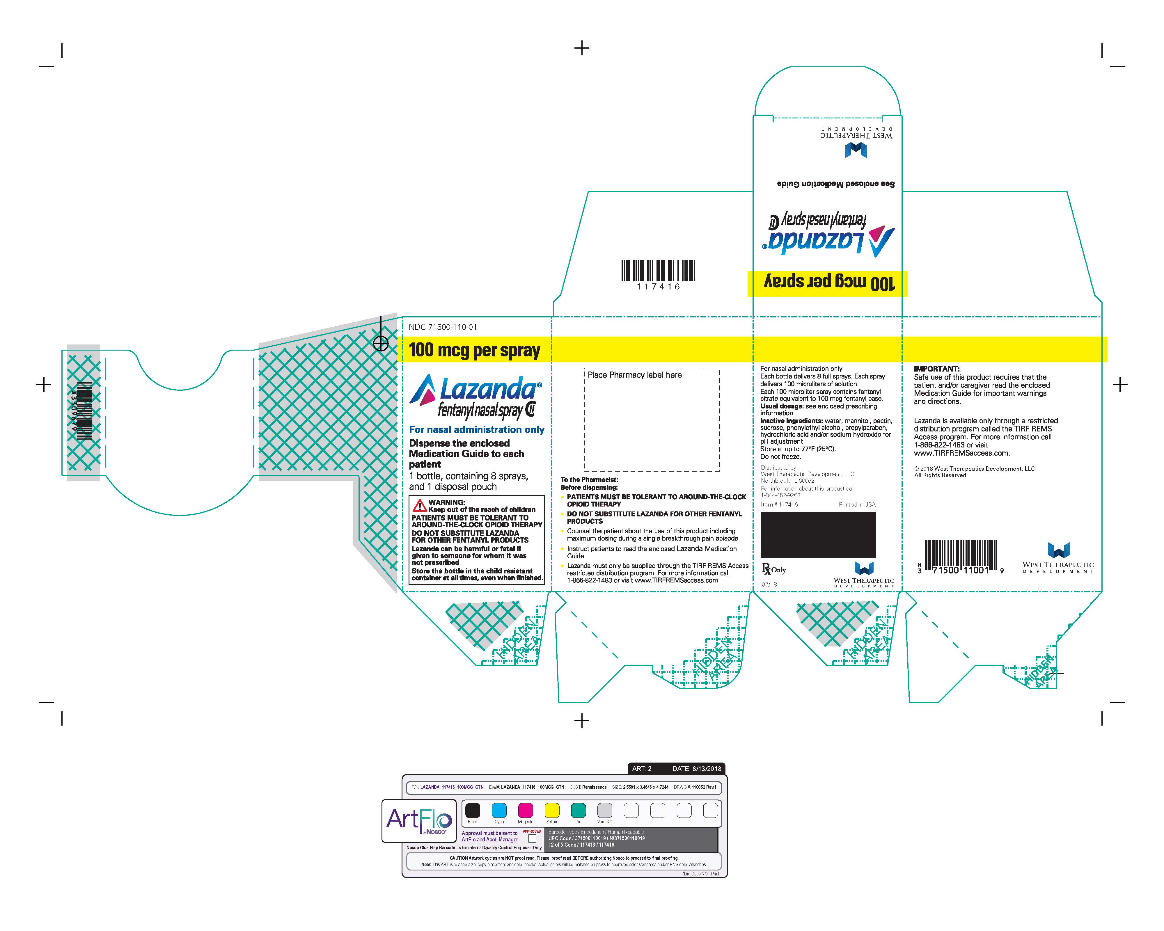 Principal Display Panel - 100 mcg carton