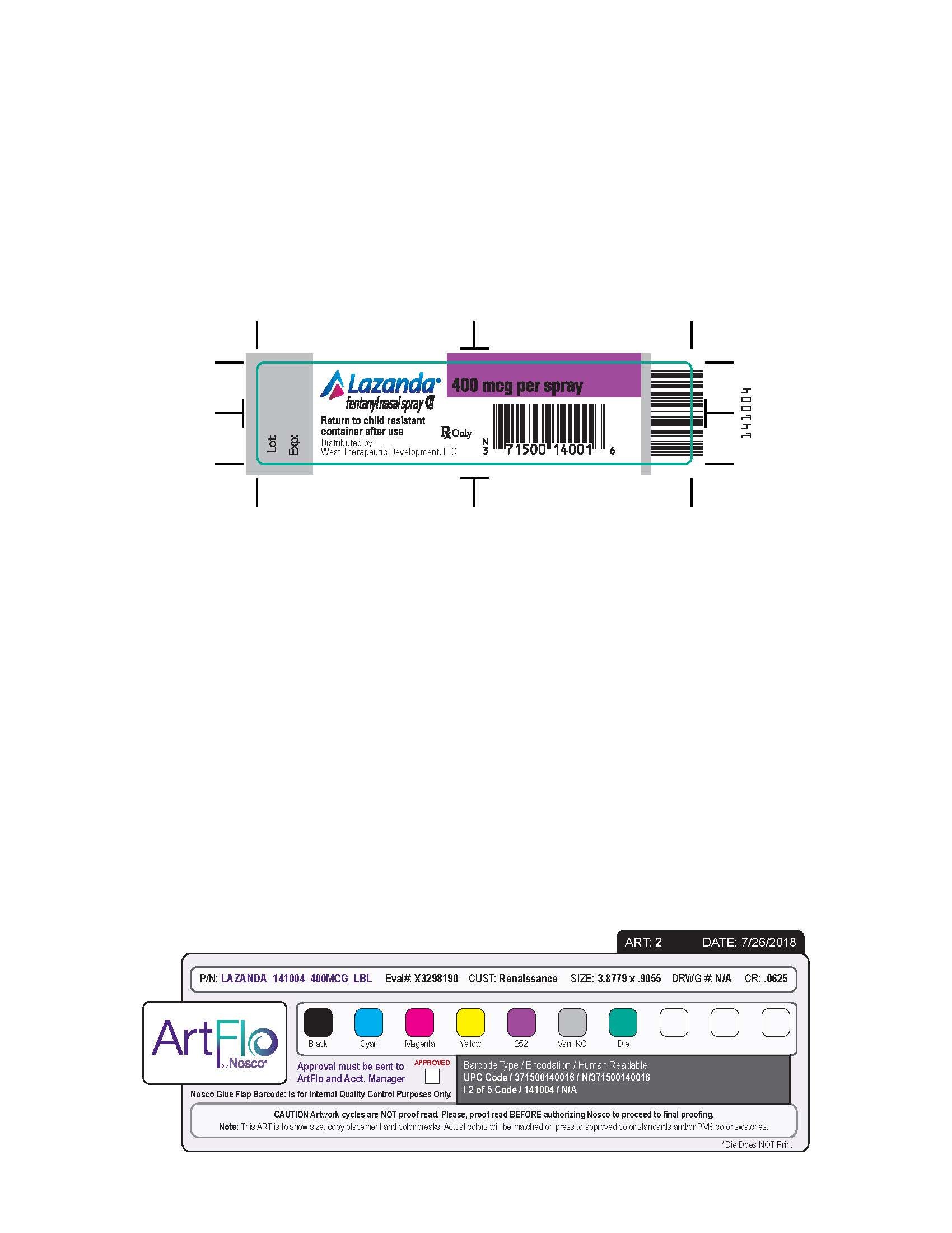 Principal display panel - 400 mcg