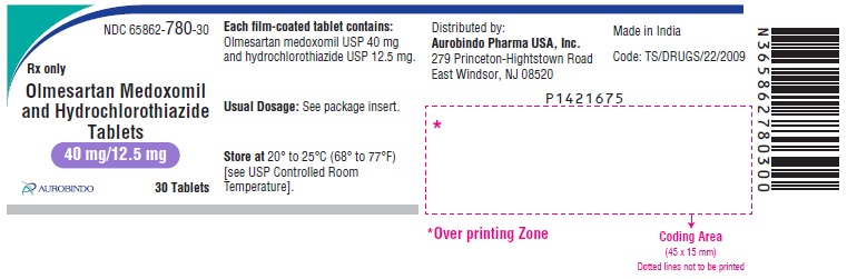 PACKAGE LABEL-PRINCIPAL DISPLAY PANEL - 40 mg/12.5 mg (30 Tablets Bottle)