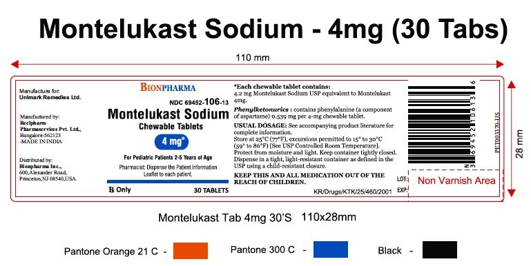 Montelukast assay